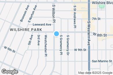 Map image of the property - 820 S Wilton Pl