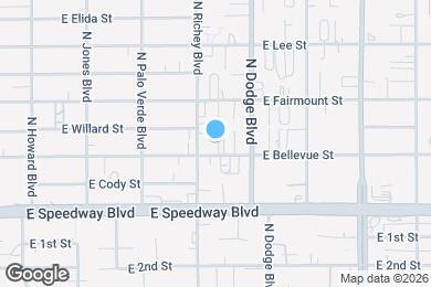 Map image of the property - 3623 E Bellevue St