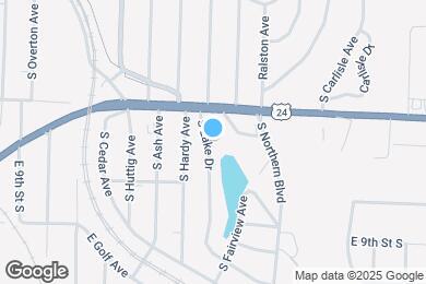 Map image of the property - 617 S Lake Dr