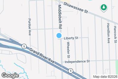 Map image of the property - 21669 Middlebelt Rd