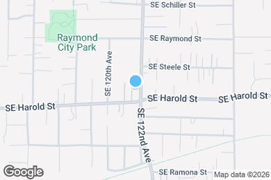 Map image of the property - 12135 SE Harold St