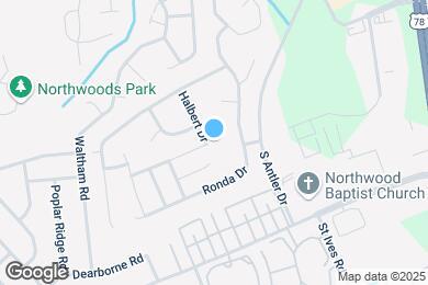 Map image of the property - 8176 Halbert Dr