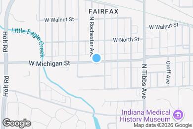 Map image of the property - 3553 W Michigan St