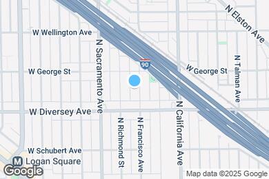 Map image of the property - 2832 N Francisco Ave