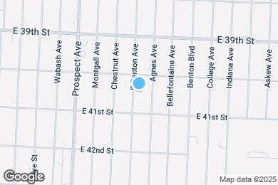 Map image of the property - 4017 S Benton Ave
