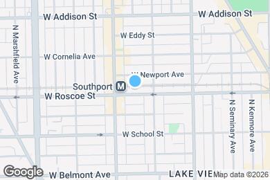 Map image of the property - 1326 W Roscoe St