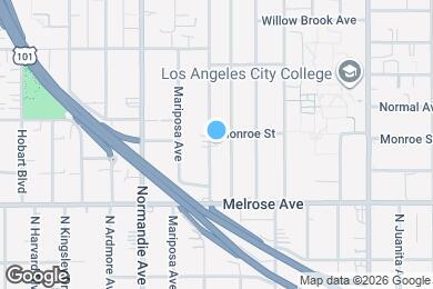 Map image of the property - 766 N Alexandria Ave