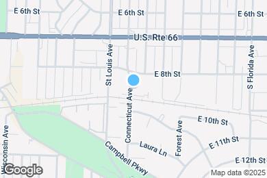 Map image of the property - 1901 E 9th St