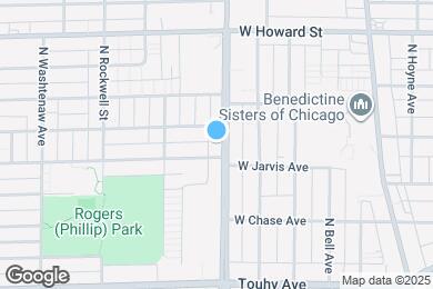 Map image of the property - 7412 N Western Ave