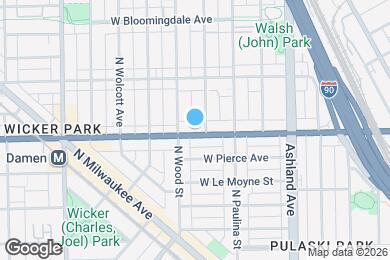 Map image of the property - 1742 W North Ave