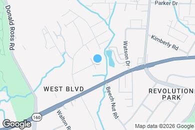 Map image of the property - 1601 West Townhomes