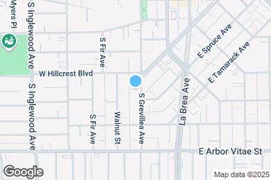 Map image of the property - 623 S Grevillea Ave