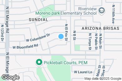 Map image of the property - 11929 W Bloomfield Rd