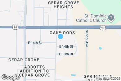 Map image of the property - 2912 E 14th Ct