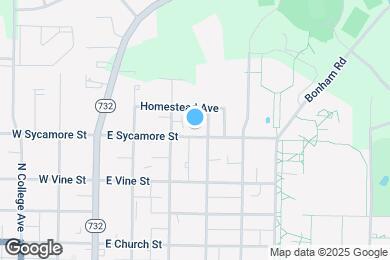 Map image of the property - 216 E Sycamore St