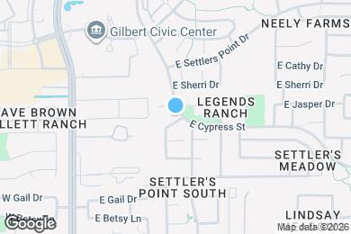 Map image of the property - 1250 S Palm St