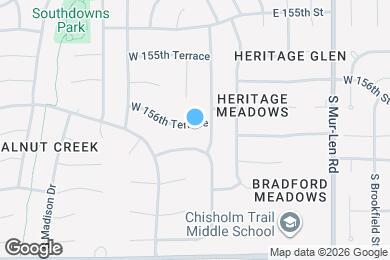 Map image of the property - 17235 W 156th Terrace