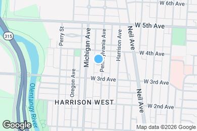 Map image of the property - 1153 Pennsylvania Ave