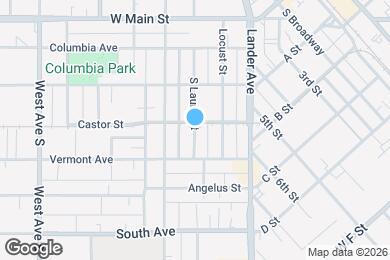 Map image of the property - 406 S Laurel St