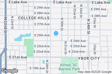 Map image of the property - 2909 E 25th Ave