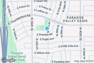 Map image of the property - 3715 E Delcoa Dr