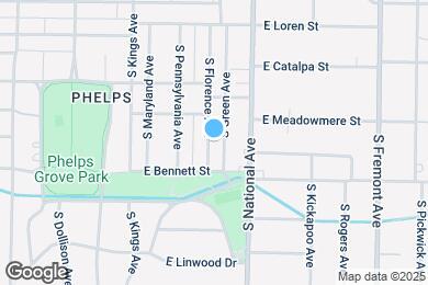 Map image of the property - 1328 S Florence Ave