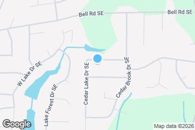 Map image of the property - 795 Cedar Lake Dr SE