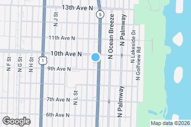 Map image of the property - Capri Apartments