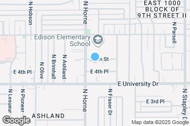 Map image of the property - 825 E 5th St