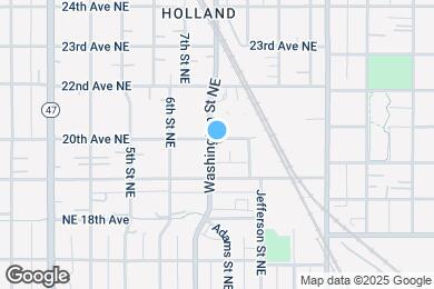 Map image of the property - 1927 Washington Street Northeast