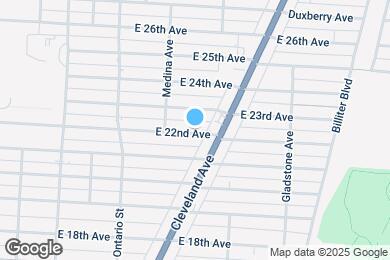 Map image of the property - 1286 E 22nd Ave