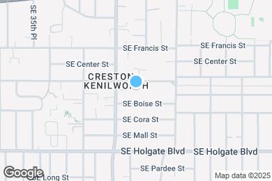 Map image of the property - 3958 SE Gladstone St