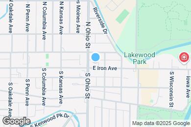 Map image of the property - 1111 E Iron Ave