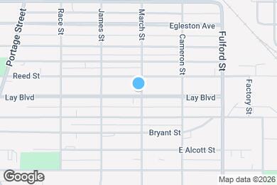 Map image of the property - 1321 Lay Blvd