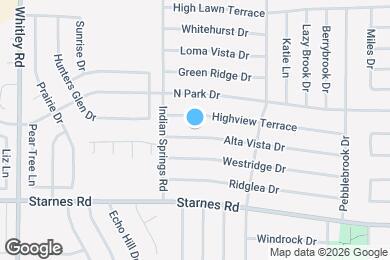 Map image of the property - 6421 Alta Vista Dr