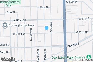 Map image of the property - 4918 W 92nd St