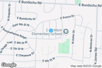 Map image of the property - 805 N Powahatan Dr