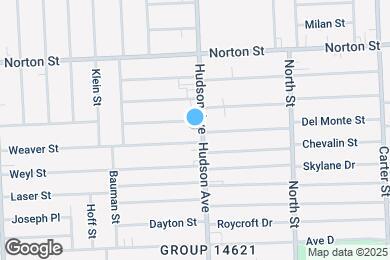 Map image of the property - 1045 Hudson Ave