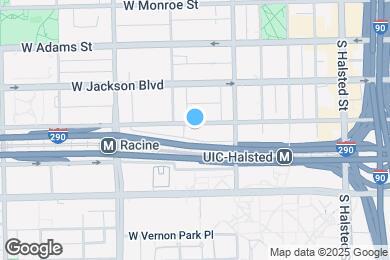 Map image of the property - 1041 W Van Buren St