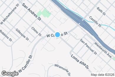 Map image of the property - 1021 San Andres St