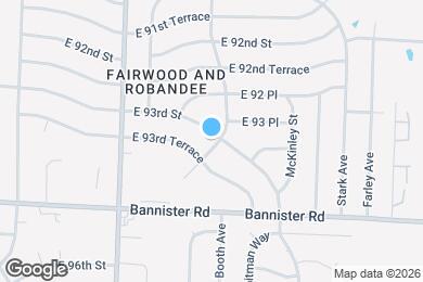 Map image of the property - 8413 E 93rd St