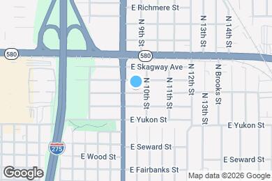 Map image of the property - 910 E Humphrey St