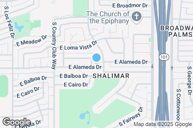 Map image of the property - 2076 E Alameda Dr
