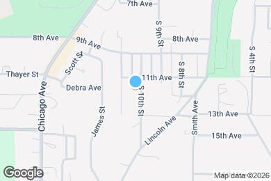 Map image of the property - 1110 S 10th St