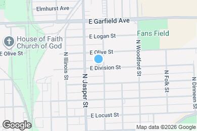 Map image of the property - 1258 E Division St