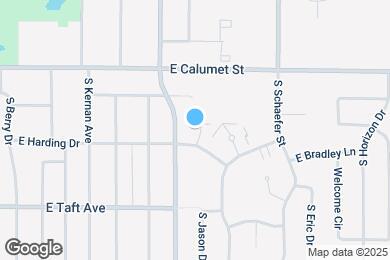 Map image of the property - 1614 E Harding Dr