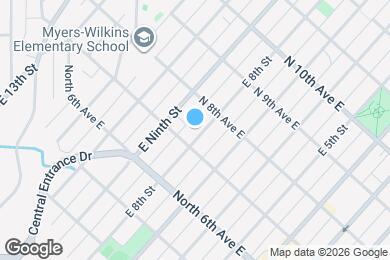 Map image of the property - 711 E 8th St