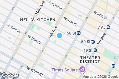 Map image of the property - 340 W 48th St