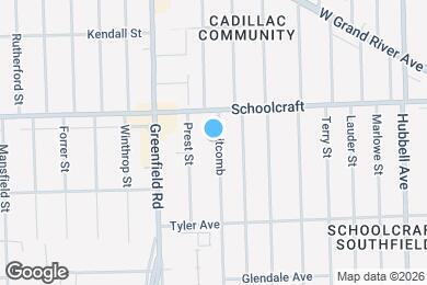 Map image of the property - 13365 Whitcomb Ave