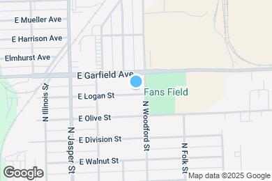Map image of the property - 1452 E Logan St